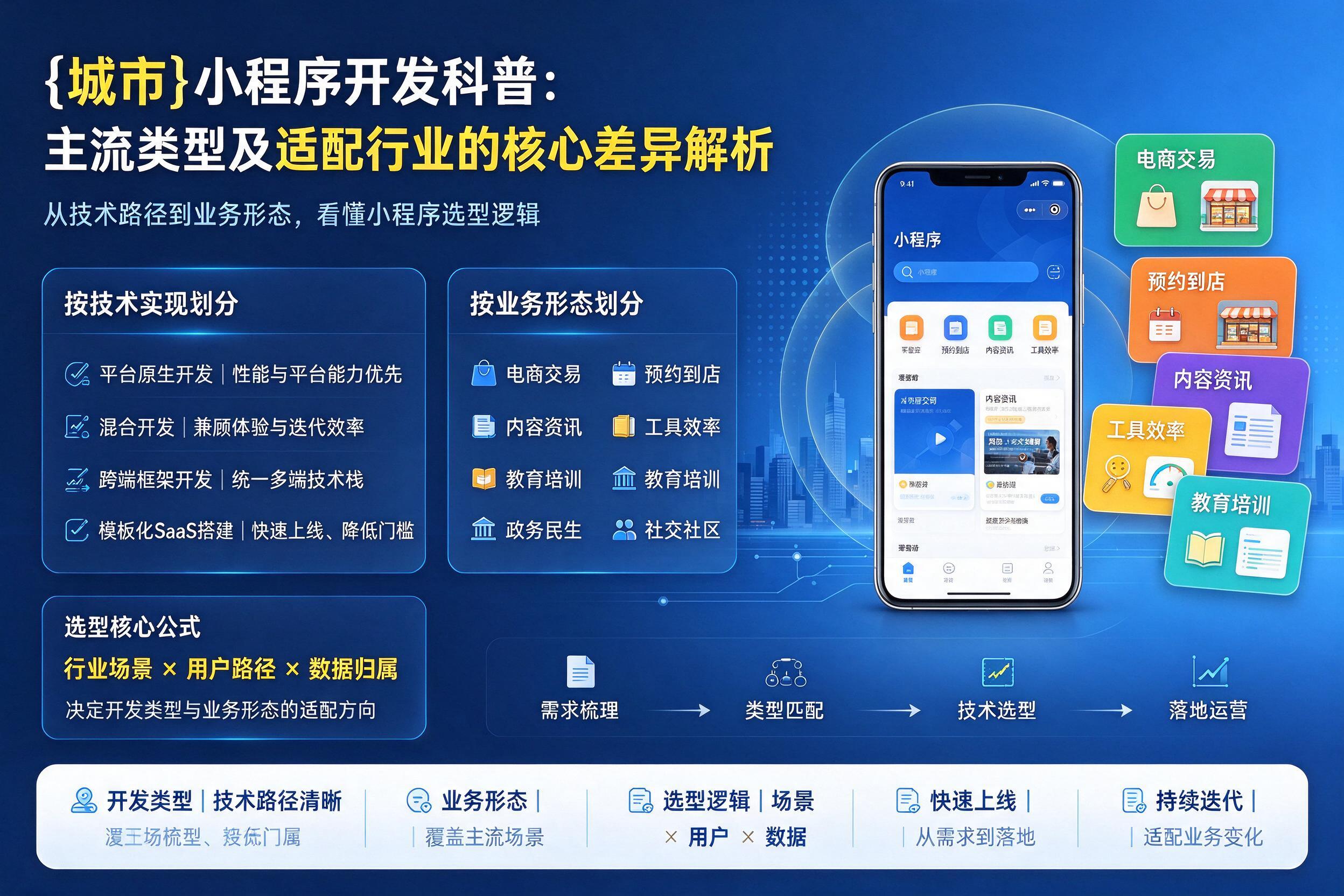 泸州小程序开发科普：主流类型及适配行业的核心差异解析